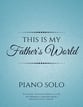 This Is My Father's World piano sheet music cover